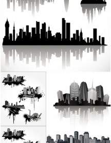 Cool Vector Silhouette Of The City