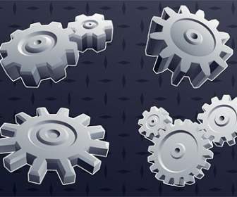 Coold Gear Element Vector Background