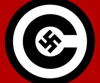 Hak Cipta Dengan Nazi Simbol Clip Art