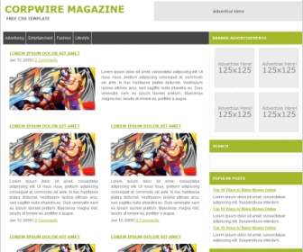 Template Magazine Corpwire
