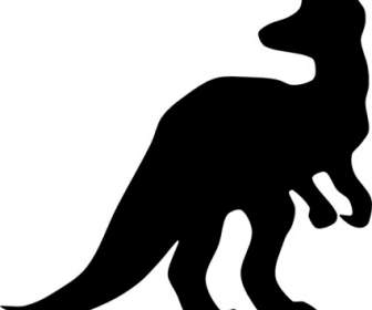 Corythosaurus Shadow Clip Art