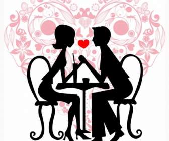 Couple Dans Le Café