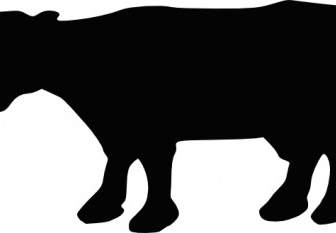 Cow Silhouette Clip Art