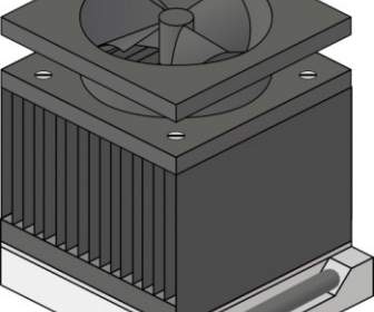CPU Heatsink Penggemar Soket Amd Duron Clip Art