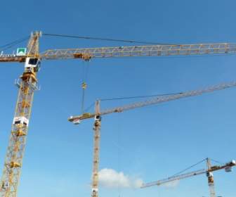 Crane Baukran Construction Work
