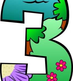 Creation Day Number Clip Art