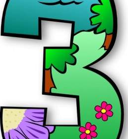 Creation Days Numbers Clip Art