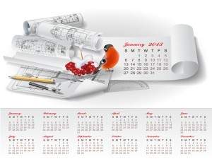 Creative Calendar Design Vector