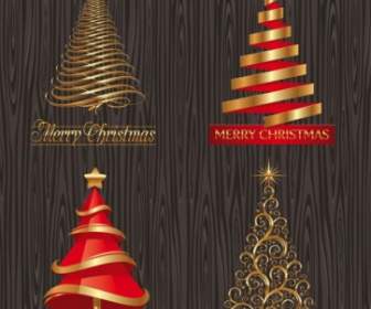 Creative Christmas Trees Vector