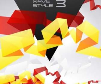 Kreative Origami Design-Hintergrund-Vektor