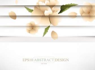 Creative Shutters Style Floral Background Vector