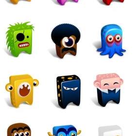 Pack D'icônes De Créatures Emoticones