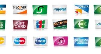 Cartões De Crédito E Pagamento ícone Set Pacote De ícones