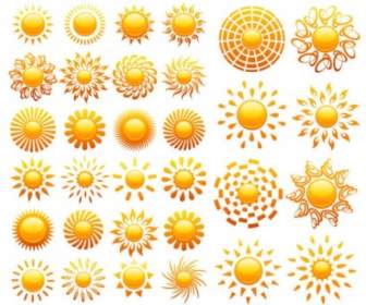 Kristal Ikon Vektor Matahari