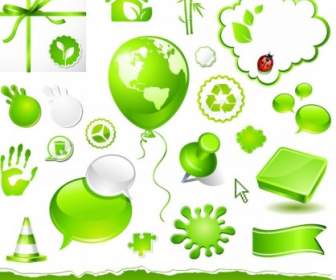 Crystal Texture Of Green Icon Vector