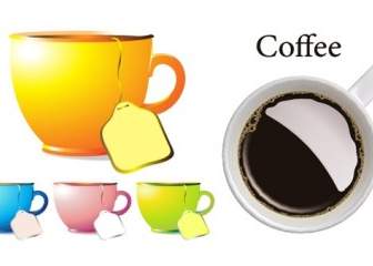 Cups And Coffee Mugs Vector