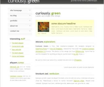 สีเขียว Curiously