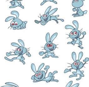 Niedliche Cartoon-Kaninchen-Vektor