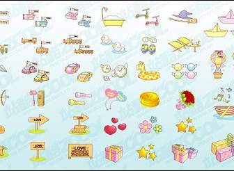 Cute Icon Vector Material Goods