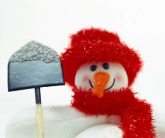 Симпатичные снеговика Hd картинки взять лопату