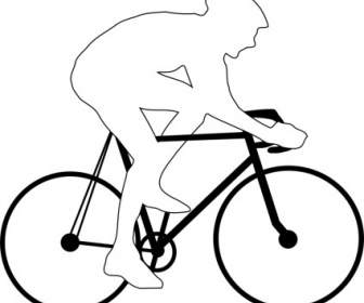 Silhouette De Cycliste