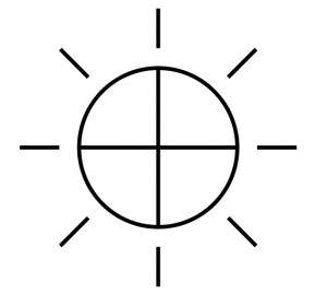 رمز الطاقة الشمسية الداتشيين