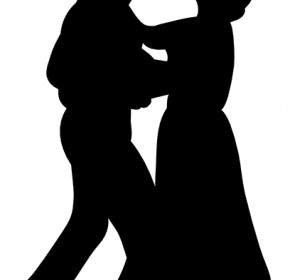 الرقص زوجين قصاصة فنية