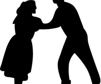 الرقص زوجين الخمسينات قصاصة فنية