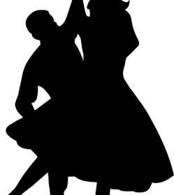 Tanzende Paar 50er-ClipArt
