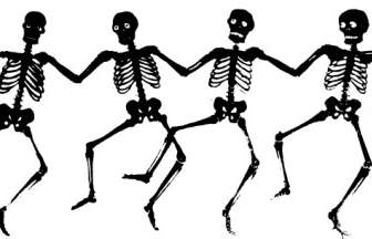 Dancing Skeletons Clip Art