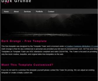 黑暗 Grunge 模板