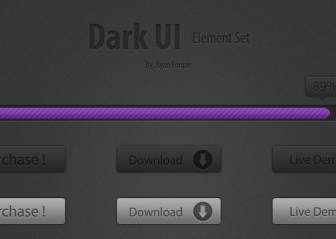 Dark Ui Element Set