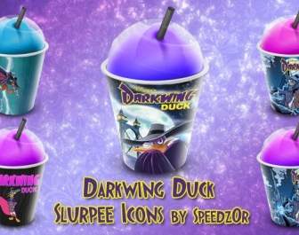 Darkwing Duck Slurpee Iconos Icons Pack