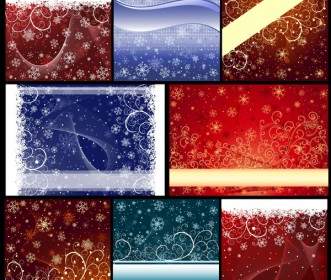 Delicate Snowflake Christmas Background Vector
