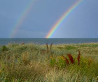 丹麥風景彩虹