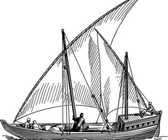 Dhow Segel Boot-ClipArt