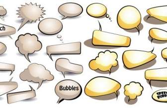 Vector De Burbujas De Diálogo