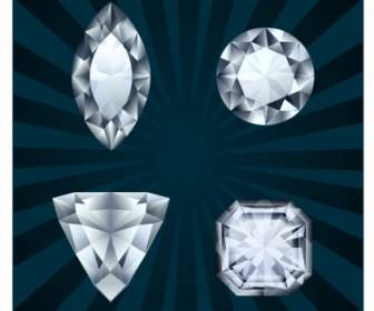 Diamants En Formes Diverses