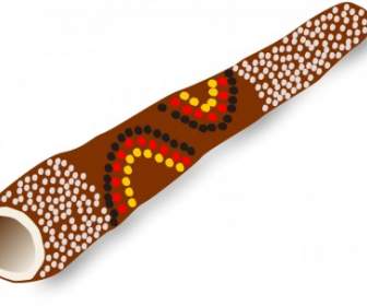 Instrumento De La Música Tradicional Australiana De Didgeridoo
