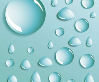Different Shapes Of Water Droplets Water Droplets Vector