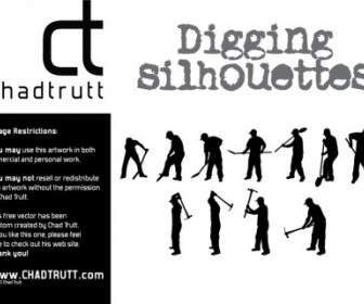 Digging Silhouette