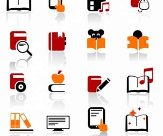 Digital Books And Literature Icons