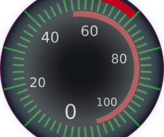 Digital Speedometer Clip Art