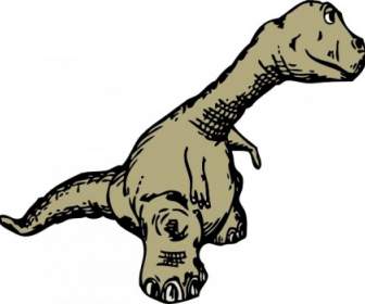 Dinosaurus Pandangan Dr Samping Clip Art