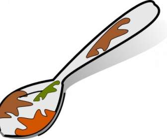 Dirty Spoon Clip Art