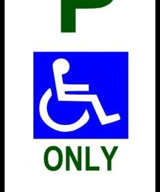 Disabili Parcheggio Segno ClipArt