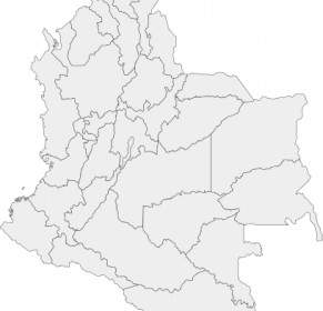 Divisions Of Colombia Map Clip Art