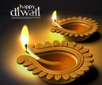 Diwali Schönen Hintergrund Vektor