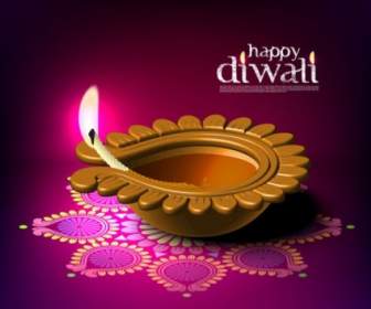 Diwali Schönen Hintergrund Vektor