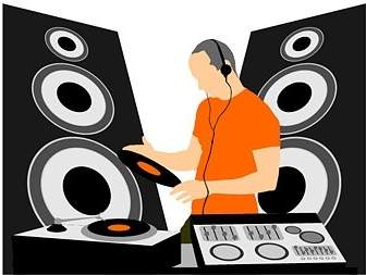Attrezzature DJ E Dj Musica Vettore